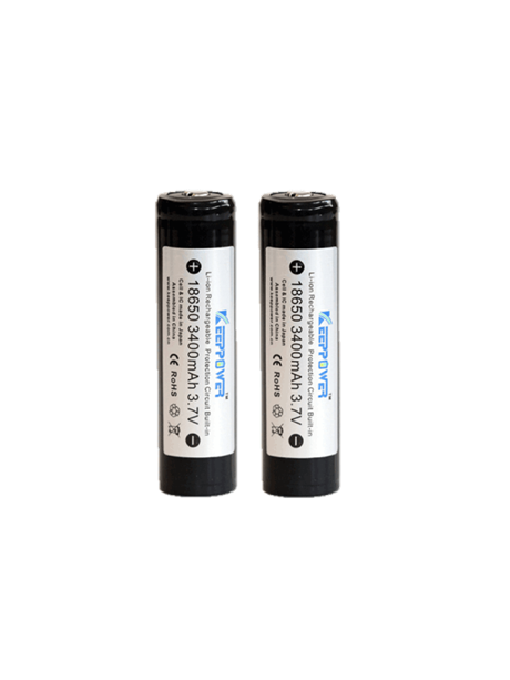 Keeppower 18650 batteri 3500mAh 2-pack